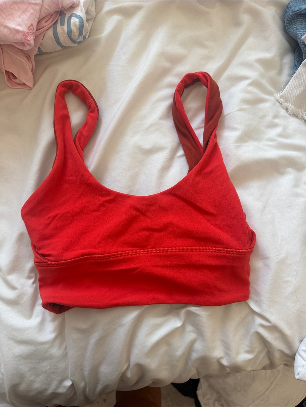 Reversible Sports bra - lululemon athletica Red Scoop-Neck Sports Bra